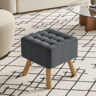 Small grey deals pouffe